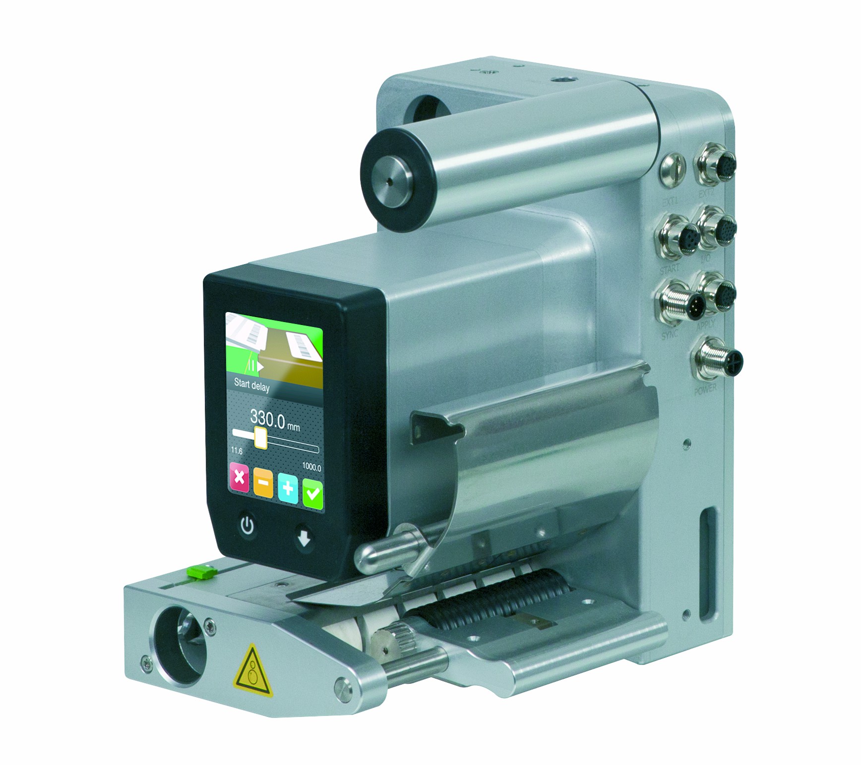 Interfejs etykieciarki IXOR widok z przodu